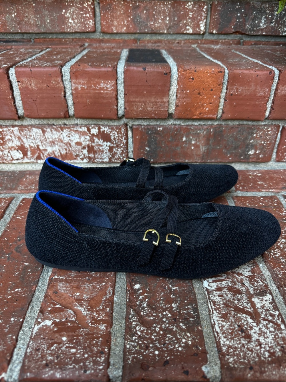 Rothy’s The Double Buckle Square Toe Mary Jane Women’s 9